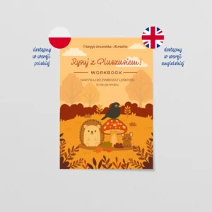 Rysuj z Pluszusiem - 20 leśnych zwierząt